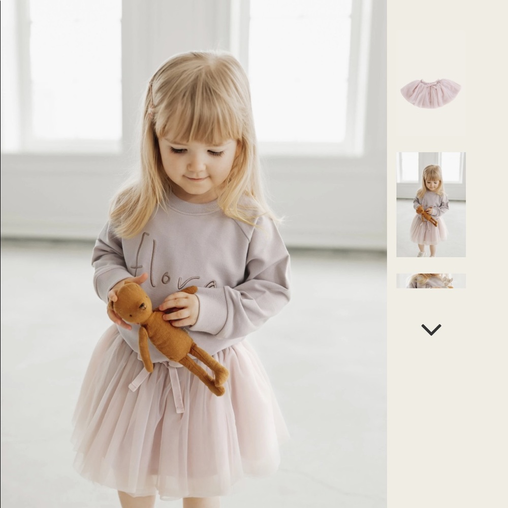 !!SOLD!!Jamie kay blush tulle skirt